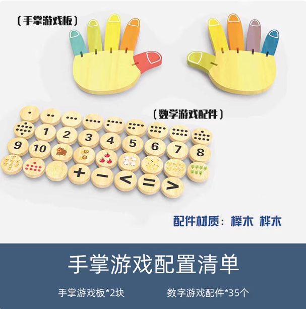 儿童数学启蒙手指运算板