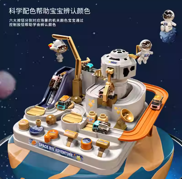 太空大冒险闯关轨道车